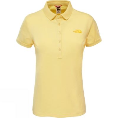 Camisa The North Face Polo Mujer - Amarillo Claro - Chile ZCM320578